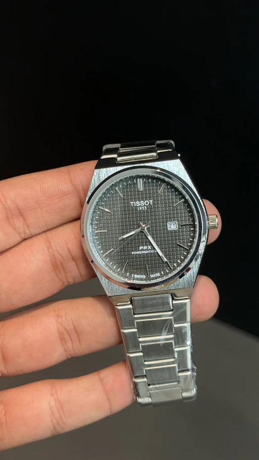 Tissot PRX | Smooth Movement | 40mm | Silver Chain | Grey Box Dial