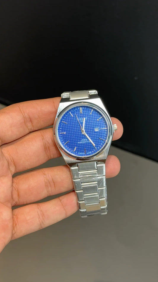 Tissot PRX | Smooth Movement | 40mm | Silver Chain | Dark Blue Box Dial