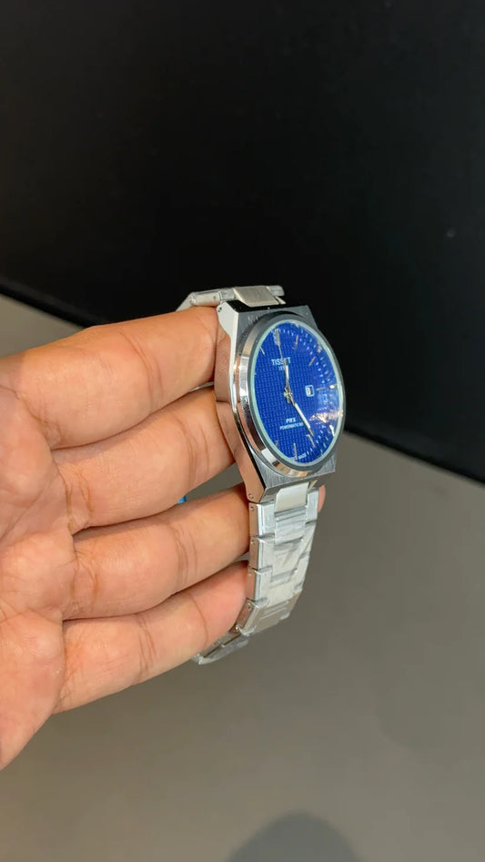 Tissot PRX | Smooth Movement | 40mm | Silver Chain | Dark Blue Box Dial